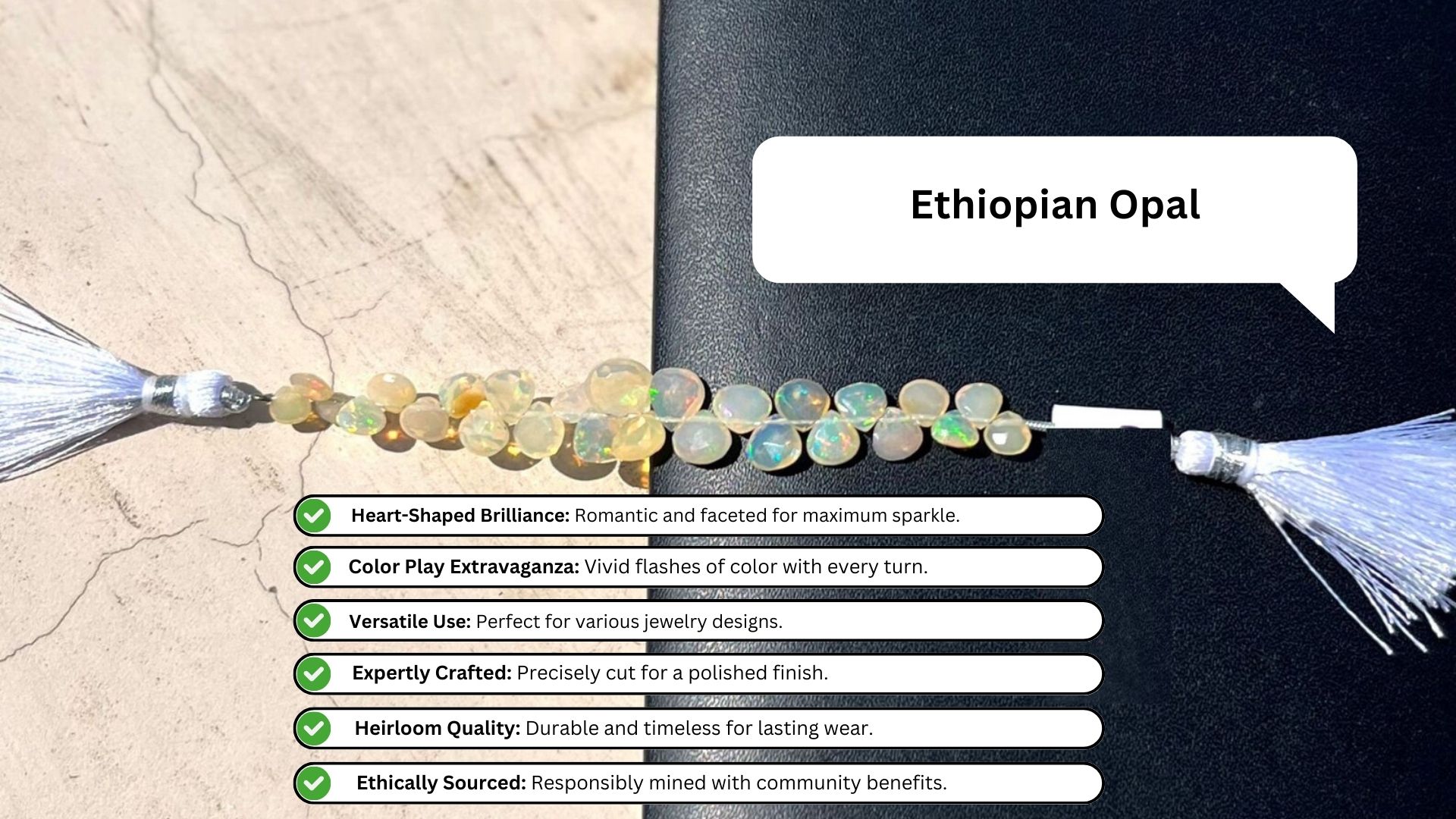 Enchanting Designs: Crafting Jewelry with Ethiopian Opal Beads